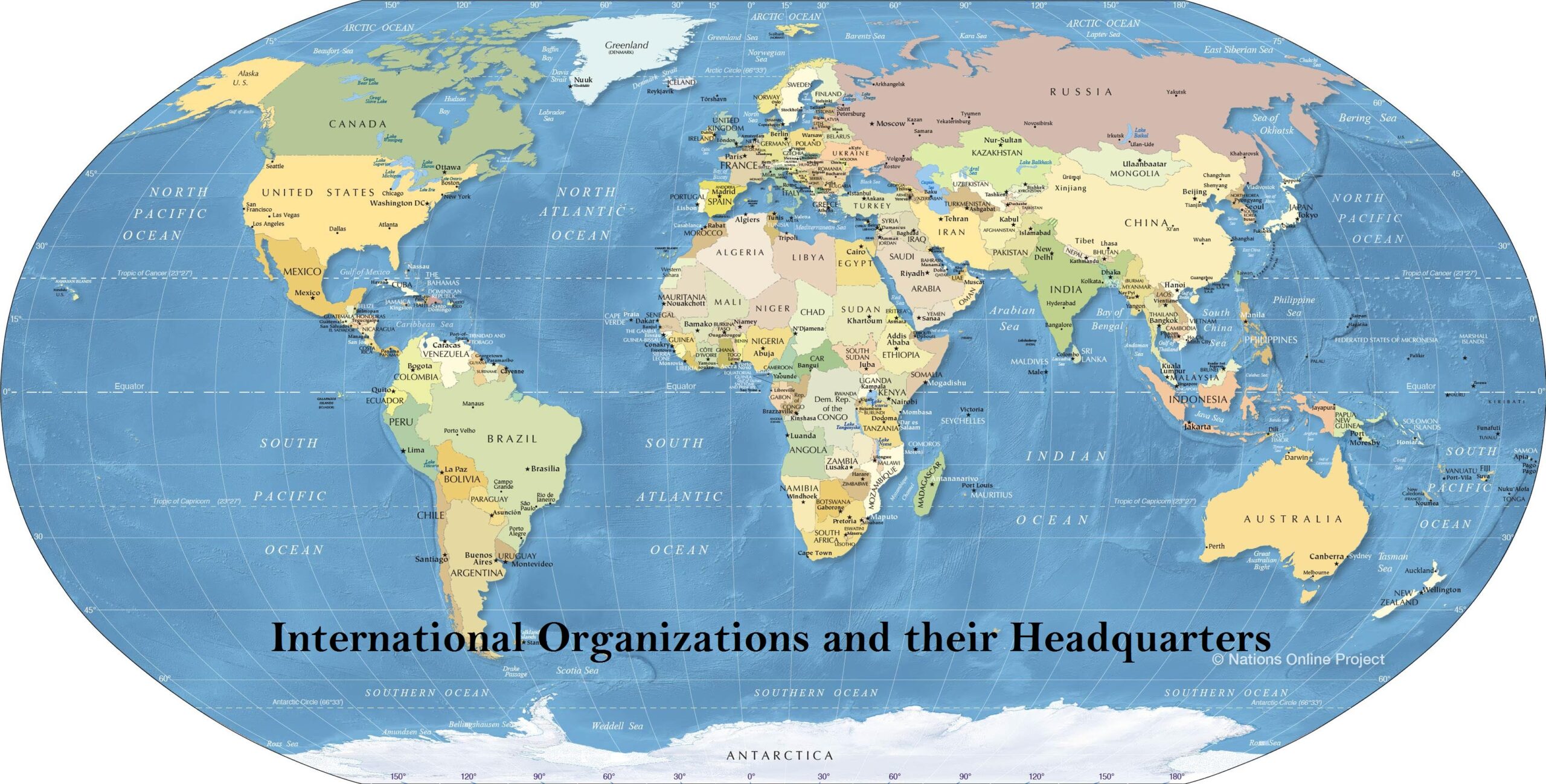 List Of International Organizations And Their Headquarters Know 