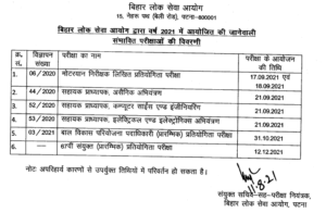 BPSC Calendar 2023-24: Bihar BPSC Vacancy, Notification, Exam Date ...