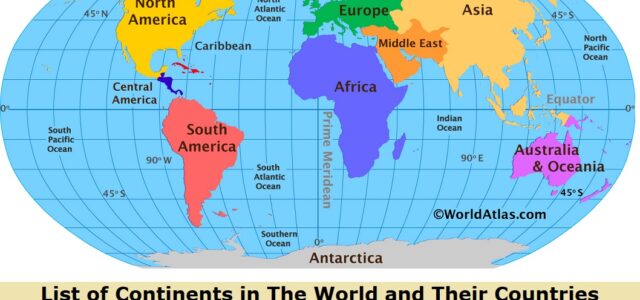 List of Continents in The World and Their Countries - Edudwar