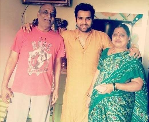 Rohit Sharma with Parents