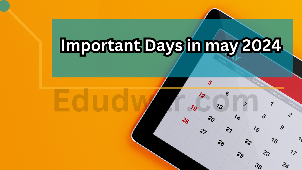 Important Days in may 2024