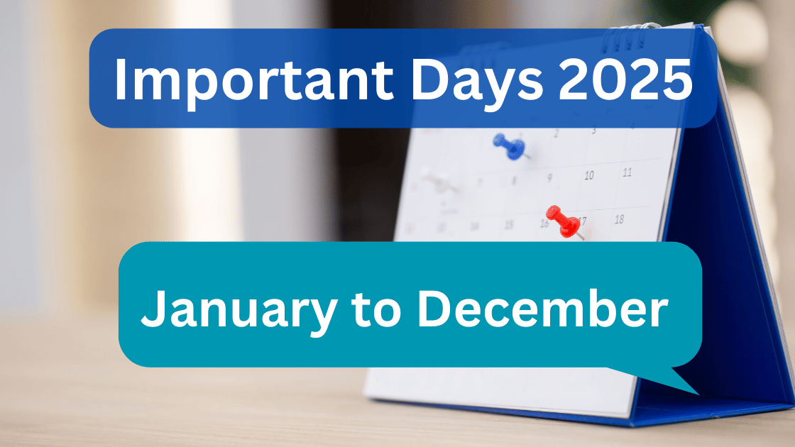 Important Days in 2025 (January to December) National and