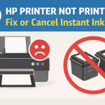 HP Printer Showing Full Ink but Not Printing