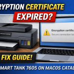 encryption certificate expired hp printer