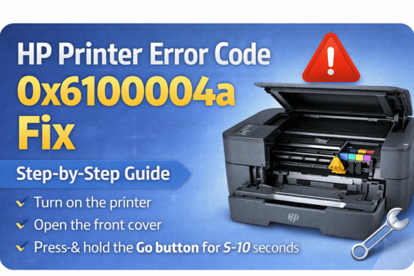 HP Printer Error 0x6100004a Fix