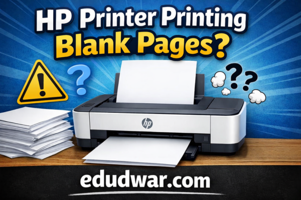hp pritner printing blank pages