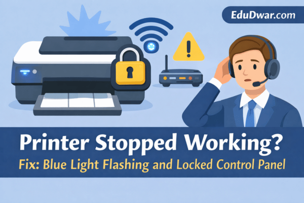 printer control panel not working help