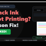 epson printer black ink not printing