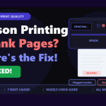 epson printer printing blank pages