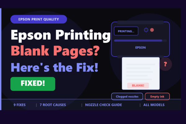 epson printer printing blank pages