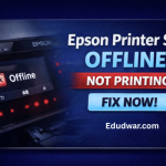 epson printer says offline