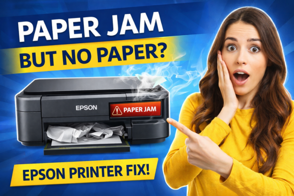Epson Printer Paper Jam but not paper