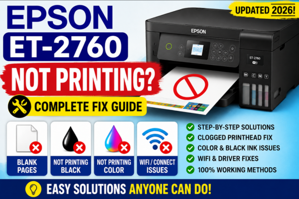 epson et 2760 not printing