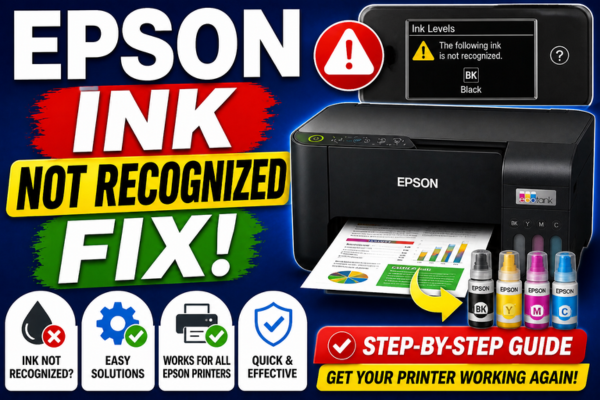 epson printer ink not recognized
