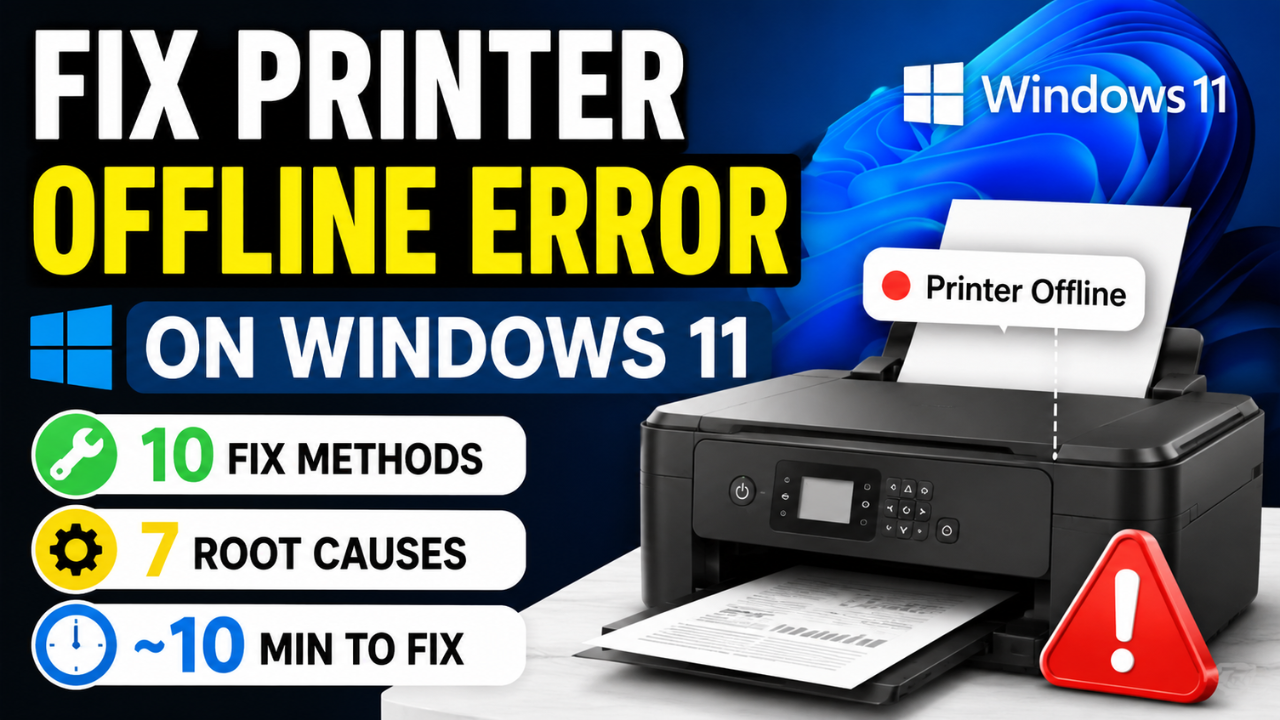 fix printer offline error windows 11