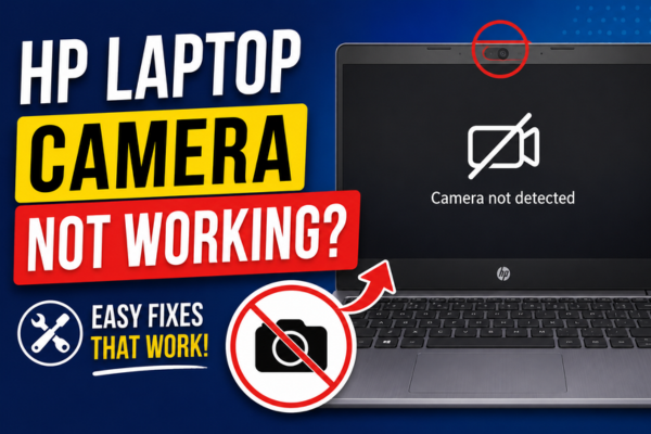 hp laptop camera not working