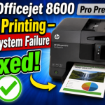 hp office jet 8600 pro premium not printing