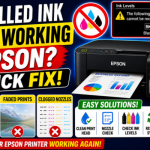 refilled ink not working epson printer