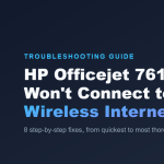 hp officejet 7612 won't connect to wifi