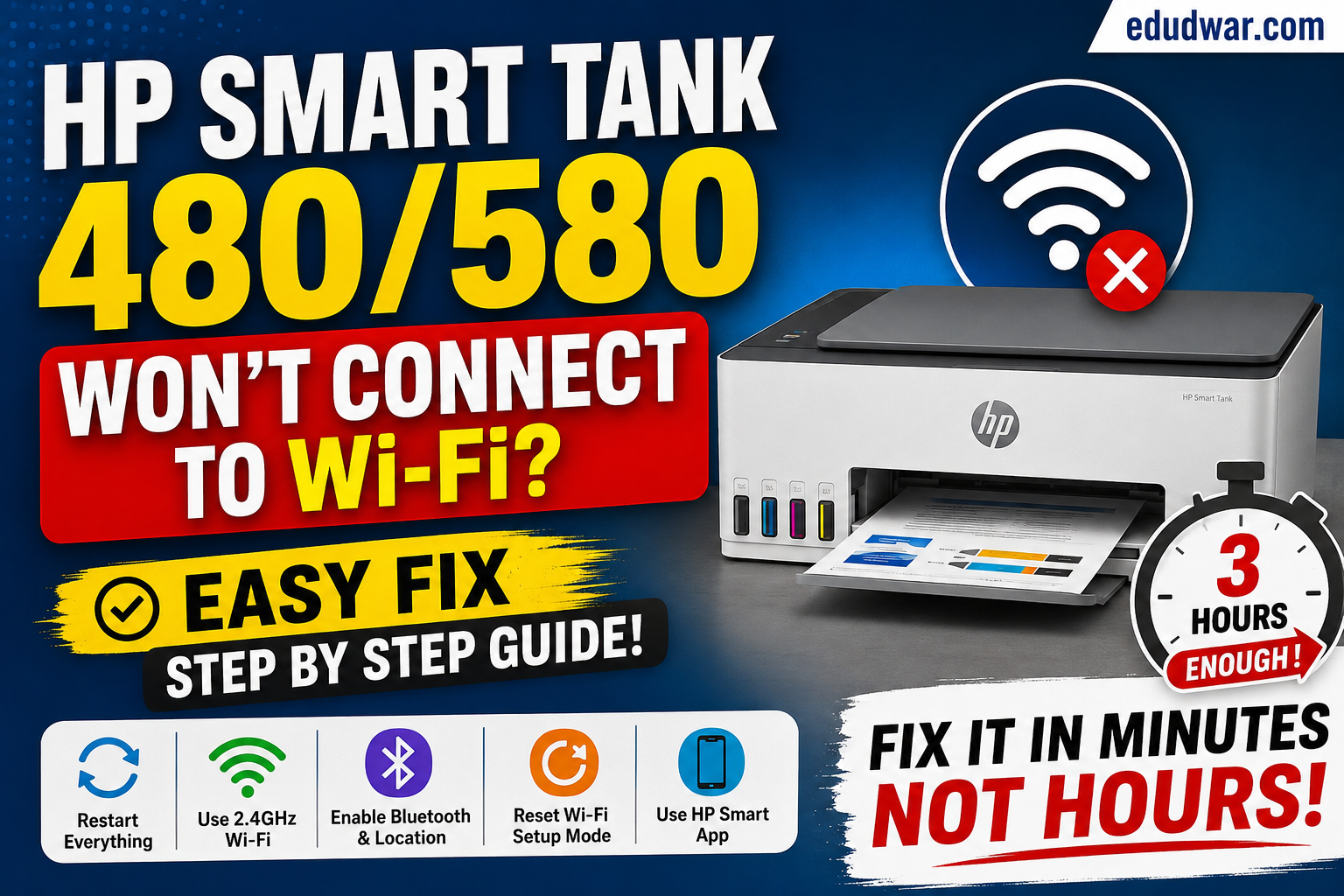 hp smart tank 480 or 580 wifi setup