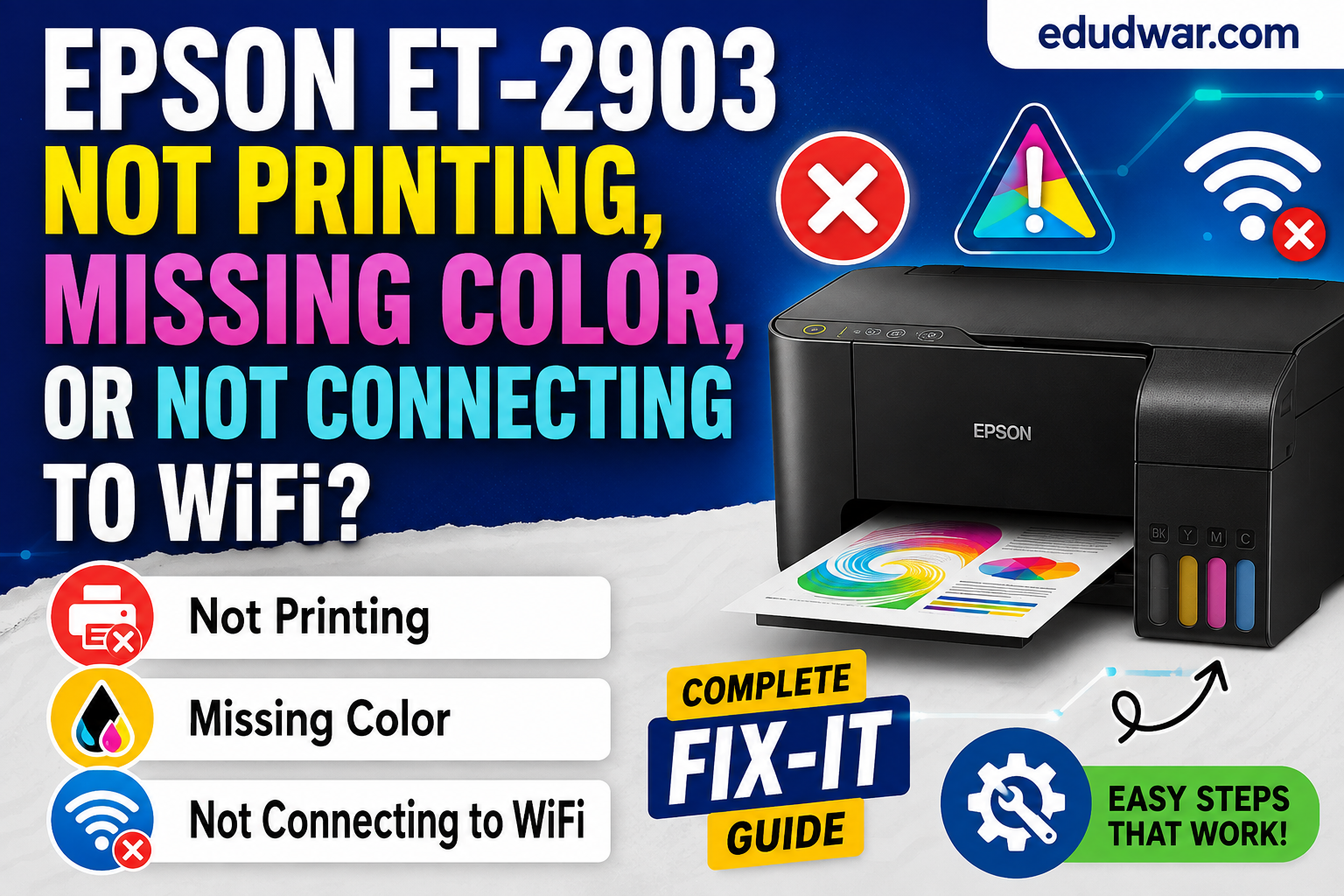 epson et 2903 not printing